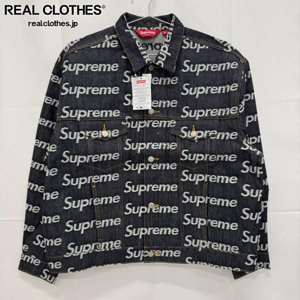 ジャケット・アウター Supreme Jacquard Logos Denim Trucker Supreme Jacquard Logos Denim Trucker Jacket 3colors FW25 | eBay