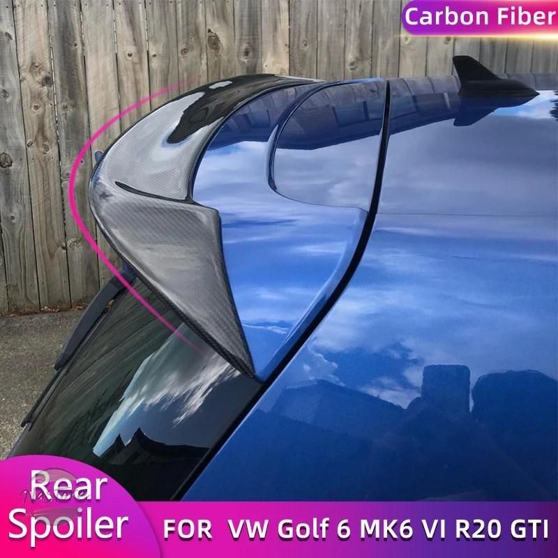 mk 6 リア スポイラー カスタム アクセサリー トランク カーボン vw ゴルフ6 vi r 20 gti 2010 2013 部品 カスタムパーツ