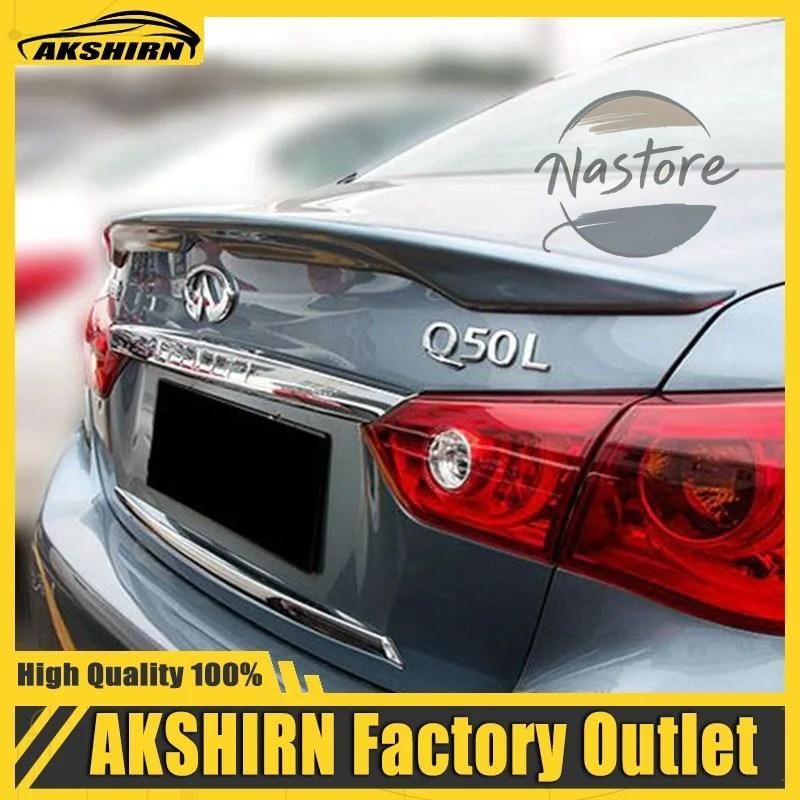 q 50 スポイラー リア インフィニティ s abs 素材 ウイング プライマーカラー カスタムパーツ 部品 アクセサリー
