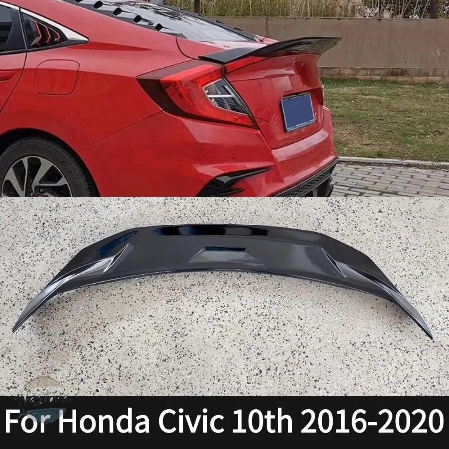 ホンダ リア シビック 10代目 セダン 2016 2020 ダックテールスタイル スポイラー ウイングテール トランク