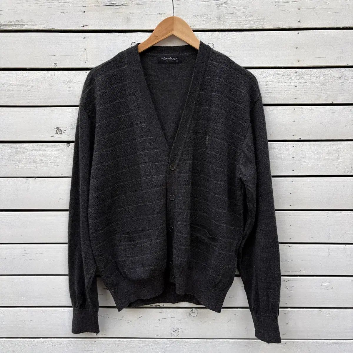 Yves Saint Laurent イヴ・サンローラン ウール ニット カーディガン 
