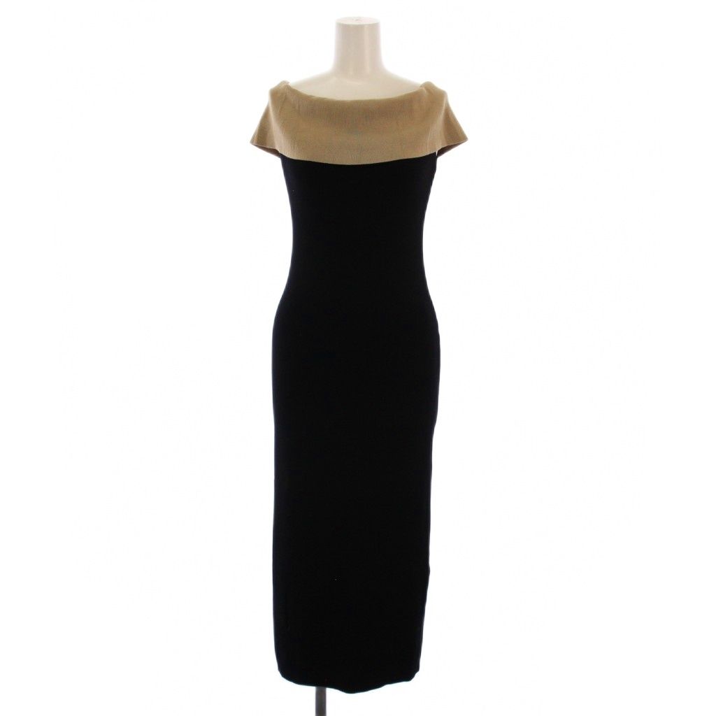 アニュアンス ?nuans ムーンネックニットワンピース ロング