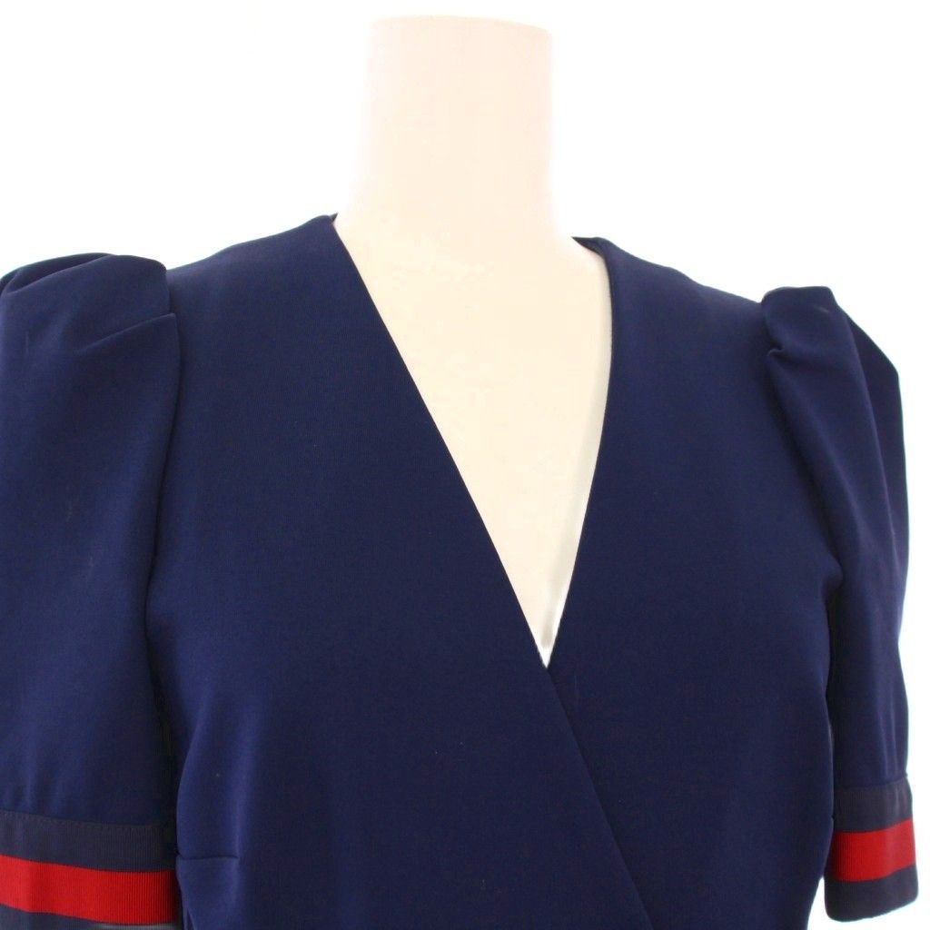 グッチ GUCCI Jersey V-neck Dress ジャージーVネックワンピース 半袖