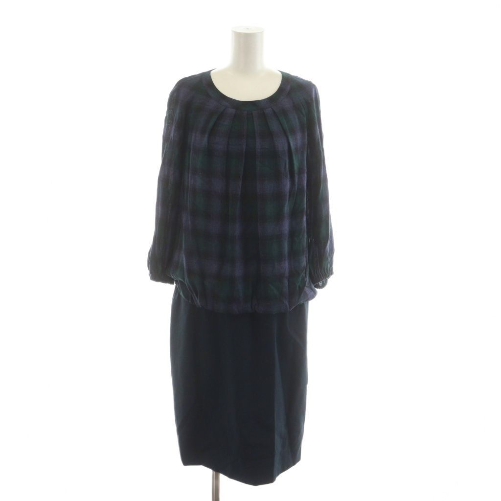 レリアン　長袖ワンピース　チェック レリアン 長袖ワンピース チェック 楽天市場】シャツワンピース