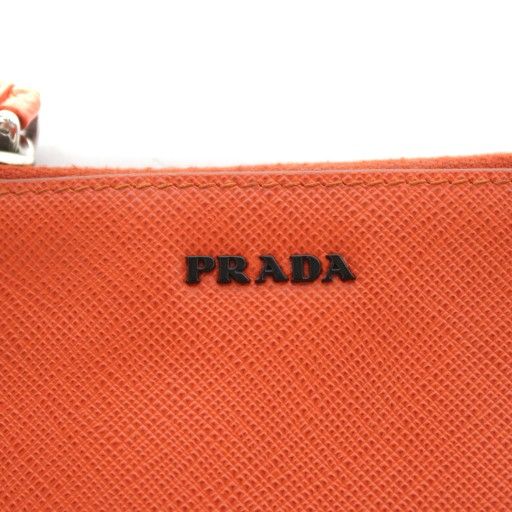 プラダ PRADA 小銭入れ コインケース レザー オレンジ /AN10 □OH