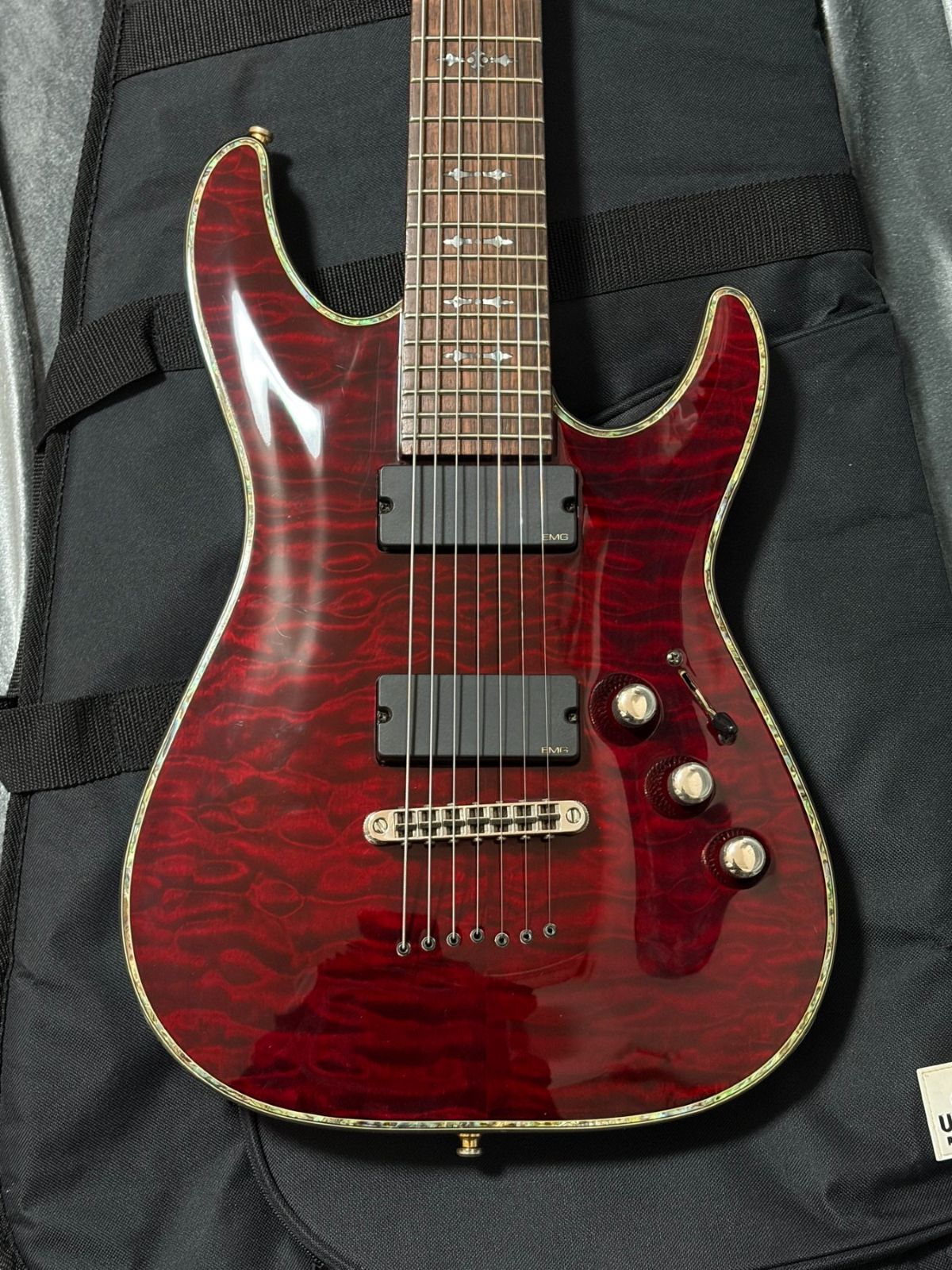 7弦ギター Schecter AD C 7 FR HR EMGピックアップ搭載 シェクター ヘルレイザー エレキギター
