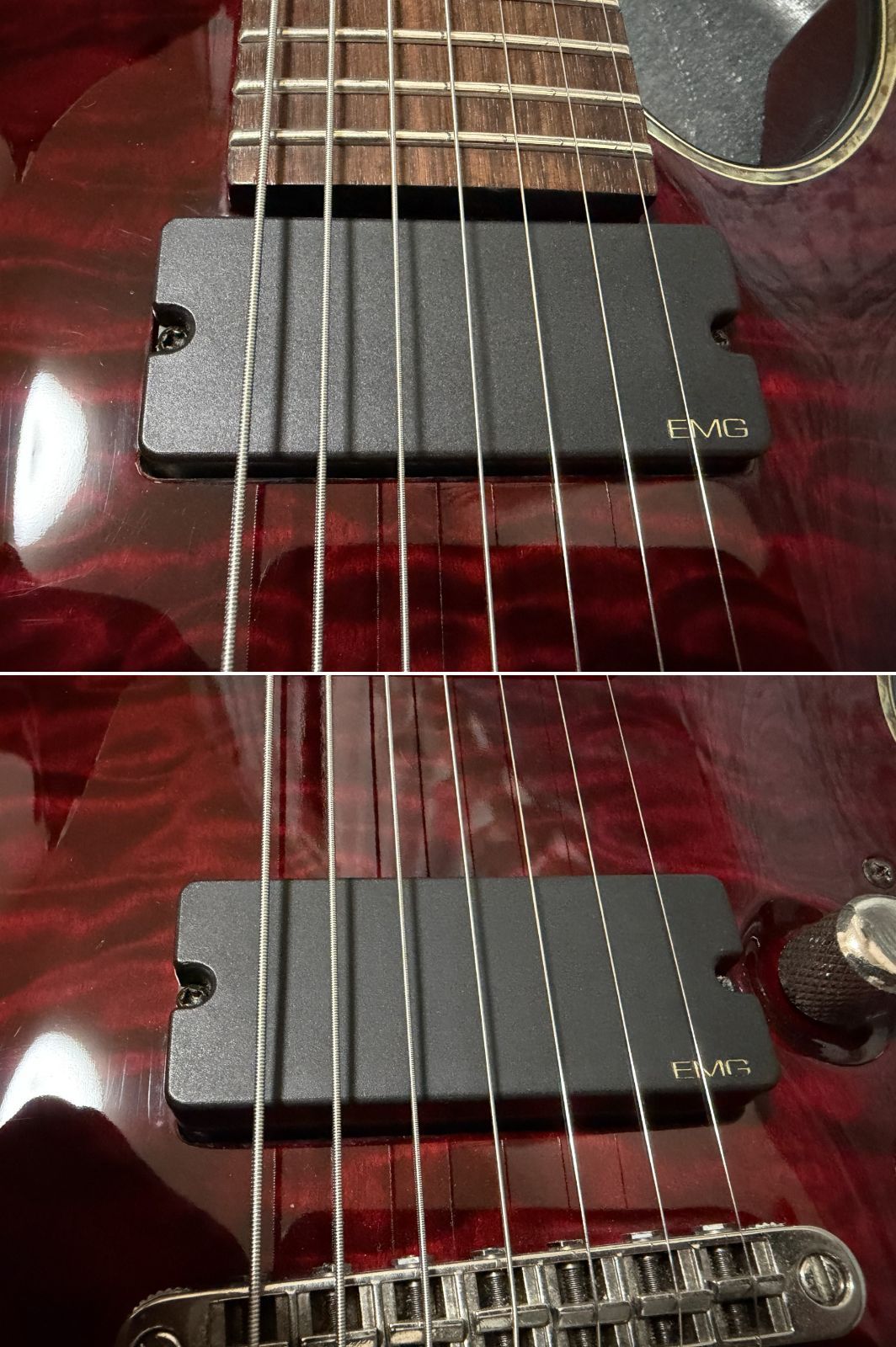 エレキギター【中古品】 7弦ギター Schecter AD-C-7-FR-HR EMGピックアップ搭載 シェクター