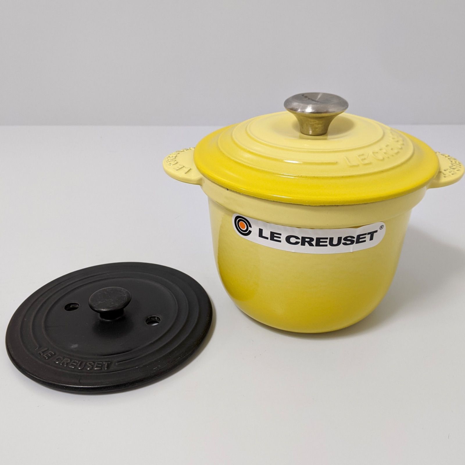 新品 LE CREUSET ルクルーゼ ココット エブリィ18 ソレイユイエロー LE CREUSET ル・クルーゼ ココット・エブリィ 18cm ソレイユ イエロー