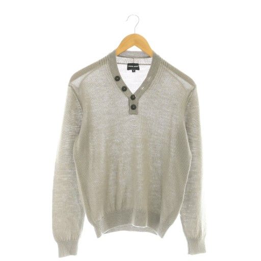 ジョルジオアルマーニ GIORGIO ARMANI ウール ヘンリーネックニット