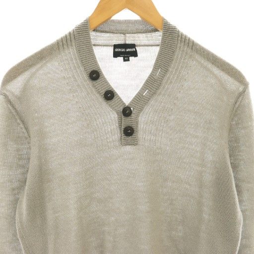 ジョルジオアルマーニ GIORGIO ARMANI ウール ヘンリーネックニット