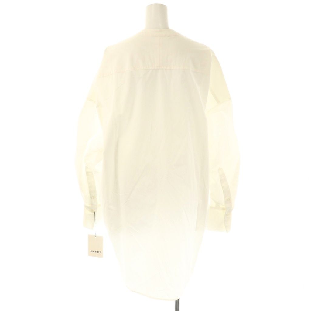 MACHATT マチャット スタンドカラーオーバーシャツ ホワイト 本日18:00 PRE ORDER START . 【スタンドカラーオーバーシャツ