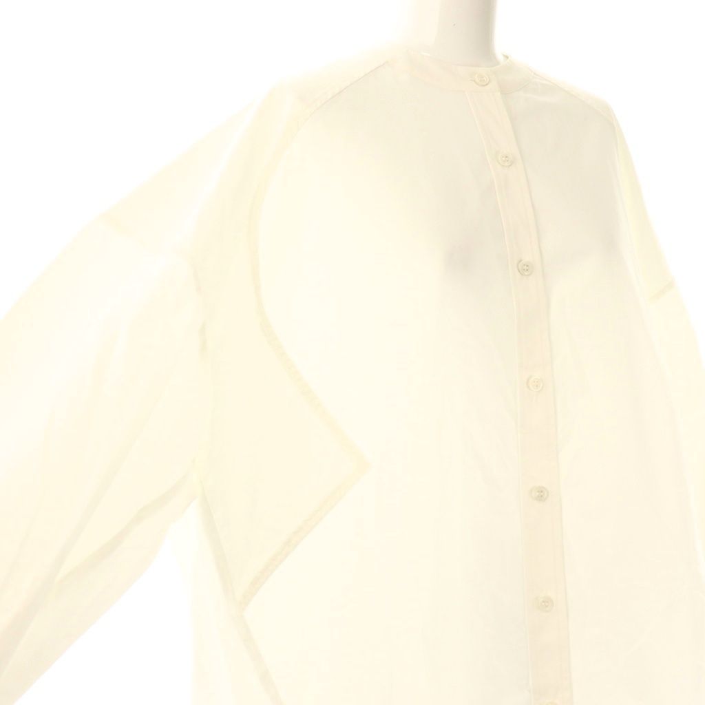 マチャット MACHATT スタンドカラーオーバーシャツ 長袖 F ホワイト