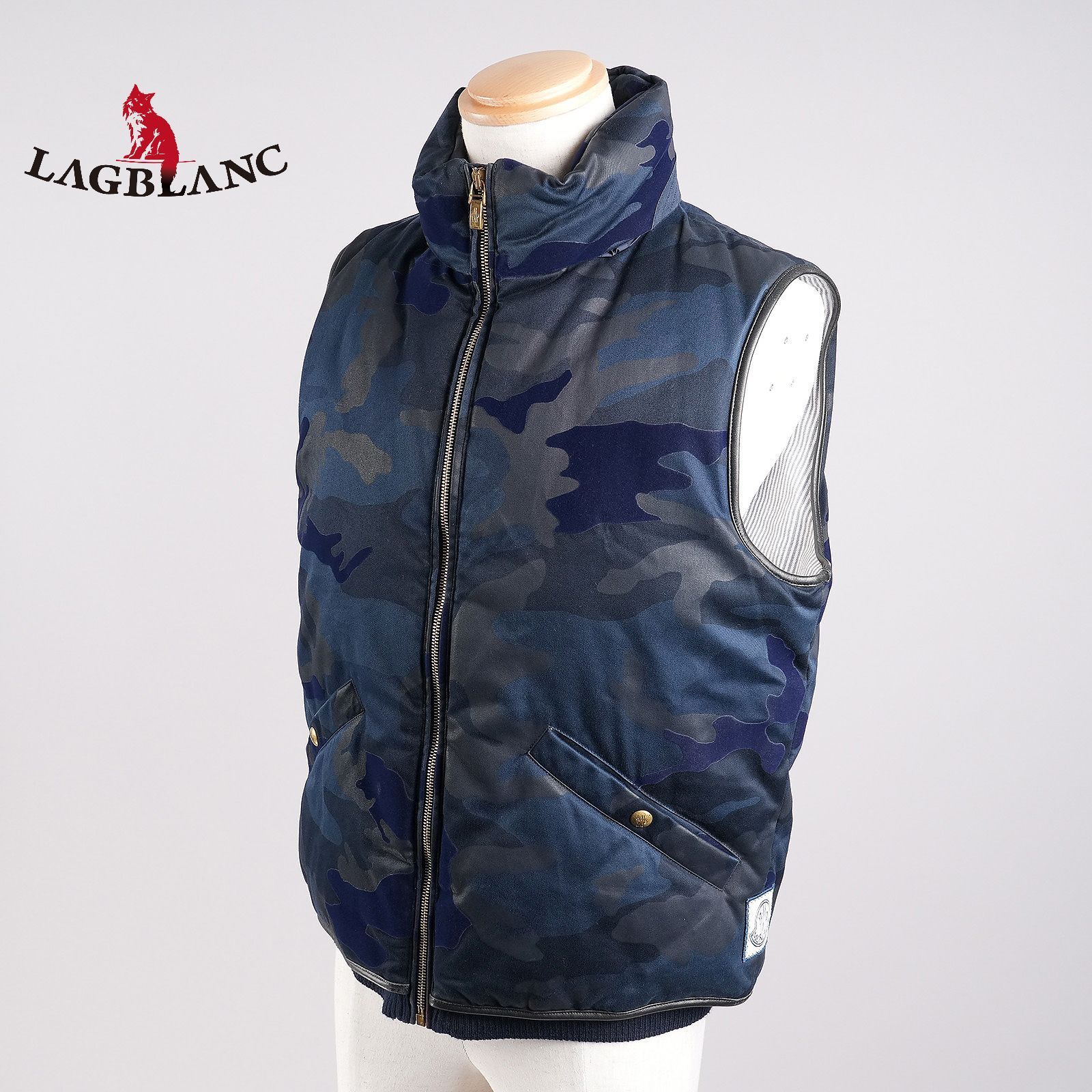 至高の MONCLER モンクレール トムブラウンデザイン ガムブルー ダウンベスト サイズ2 ネイビー メンズ 状態ランクA