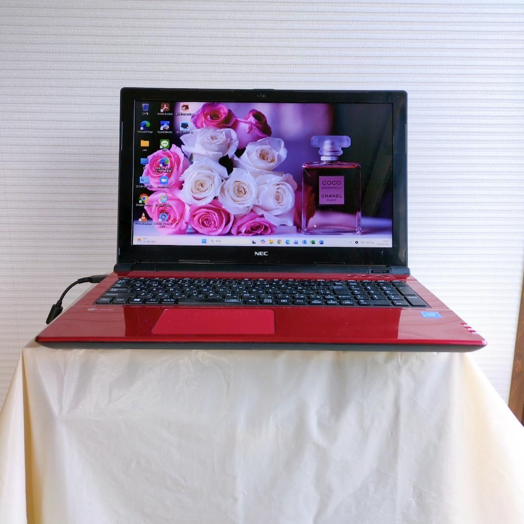 ノートパソコン NEC LAVIE NS 150 H Windows 11 Celeron 3865 U メモリ8 GB DVD 15 6インチ 解像度1366 768