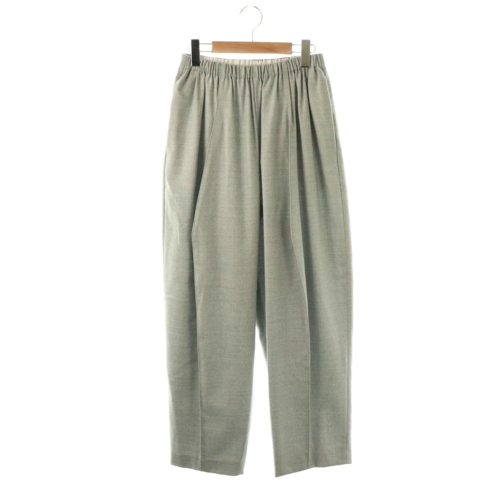 エンフォルド ENFOLD 25 AW DIAMOND PANTS ワイドパンツ バルーン 36 グレー ES OS