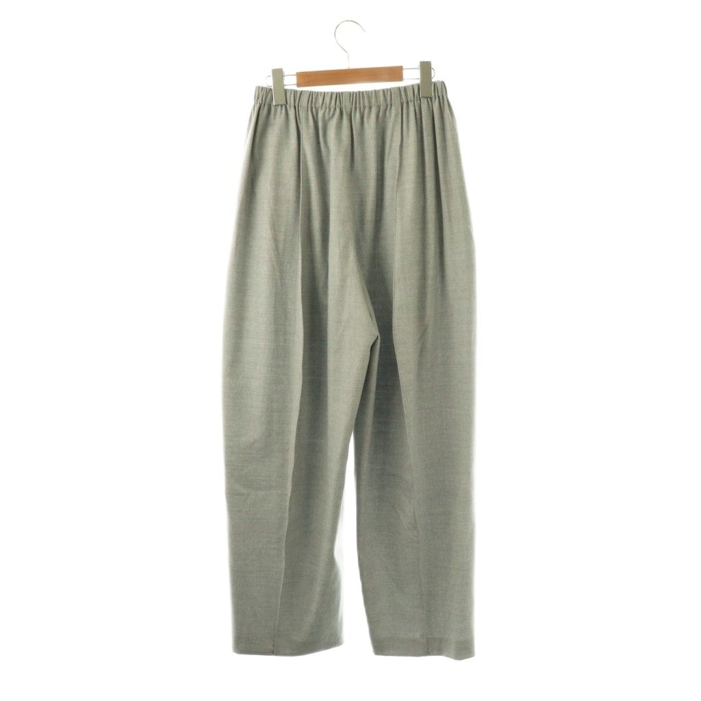 エンフォルド ENFOLD 25 AW DIAMOND PANTS ワイドパンツ バルーン 36 グレー ES OS