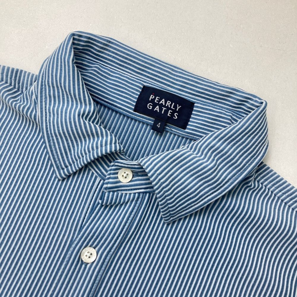 サイズ：4 PEARLY GATES パーリーゲイツ 2024年モデル サッカー地 半袖