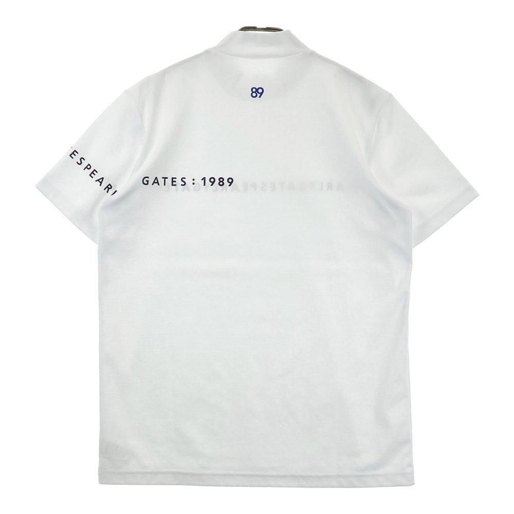 サイズ 7 PEARLY GATES パーリーゲイツ 2025年モデル モックネック半袖Tシャツ ホワイト系 ゴルフウェア メンズ ストスト