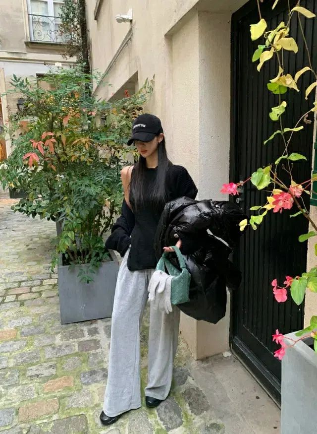  luvmiu BIG VICTOR ビクター ベロアパンツ グレー チノパン パンツ