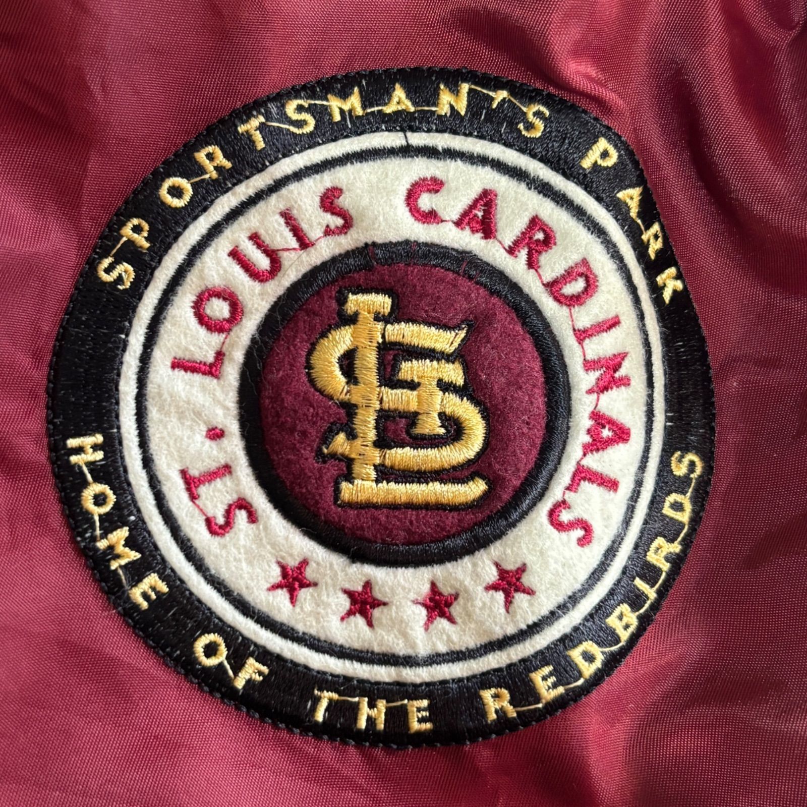00s STARTER CARDINALS ZIP VARSITY JKT M スターター ジップ ナイロン 