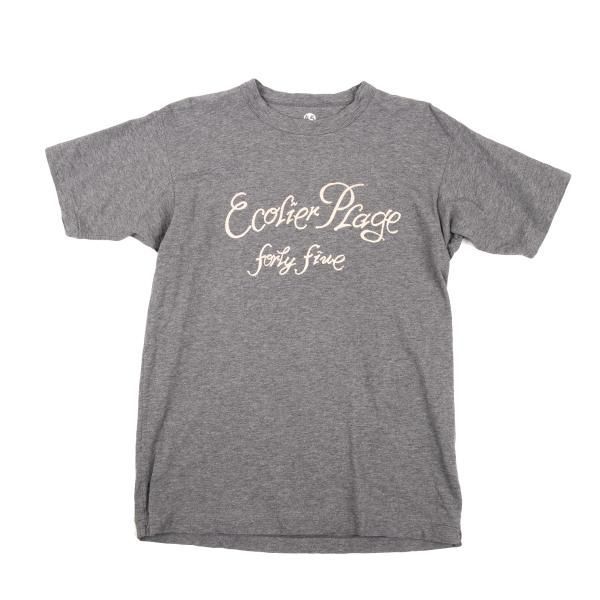 45R 45rpm Tシャツ 45rpm 45R コットンフロントプリントTシャツ グレー 