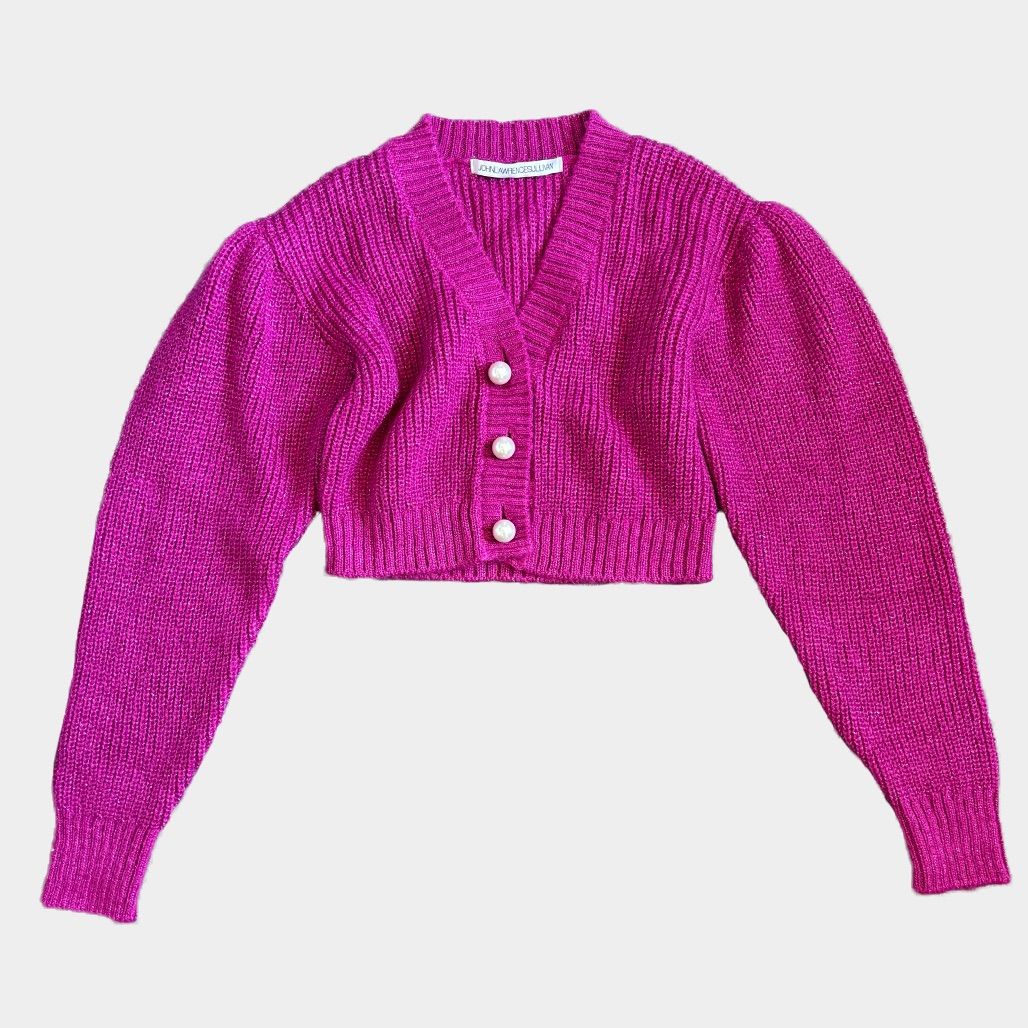 john lawrence sullivan ジョンローレンスサリバン パールボタンクロップドカーディガン