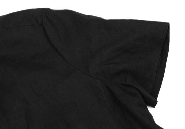 Mara リネンプルオーバー半袖シャツワンピース