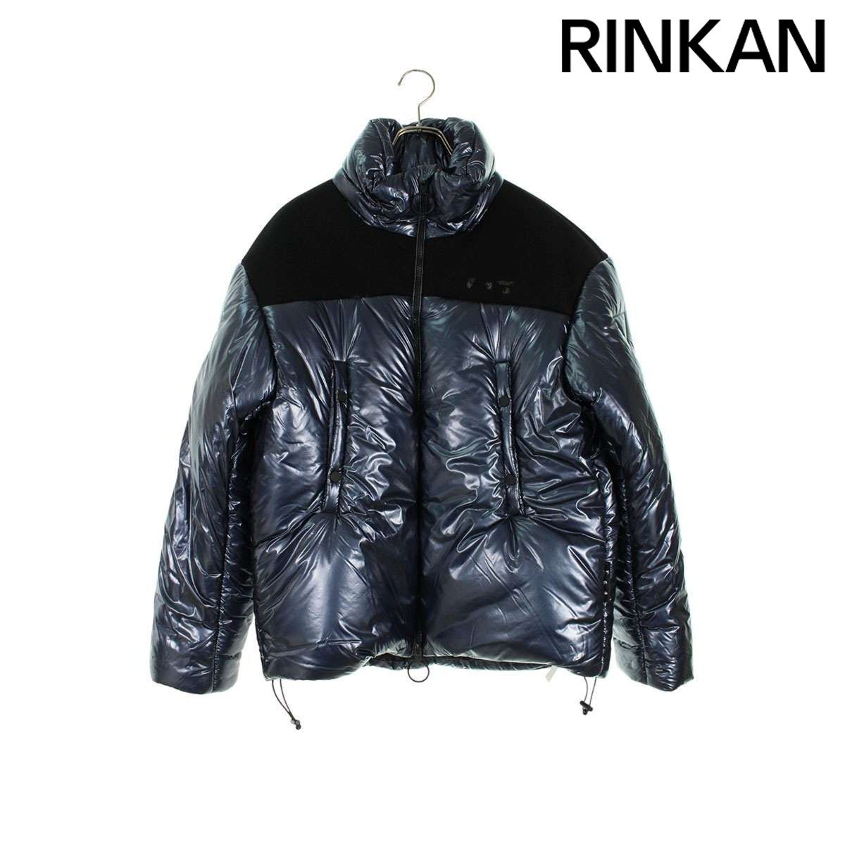 オフホワイト ロゴ刺繍中綿ブルゾン メンズ M 12 28～1 6 発送 問い合わせ遅延