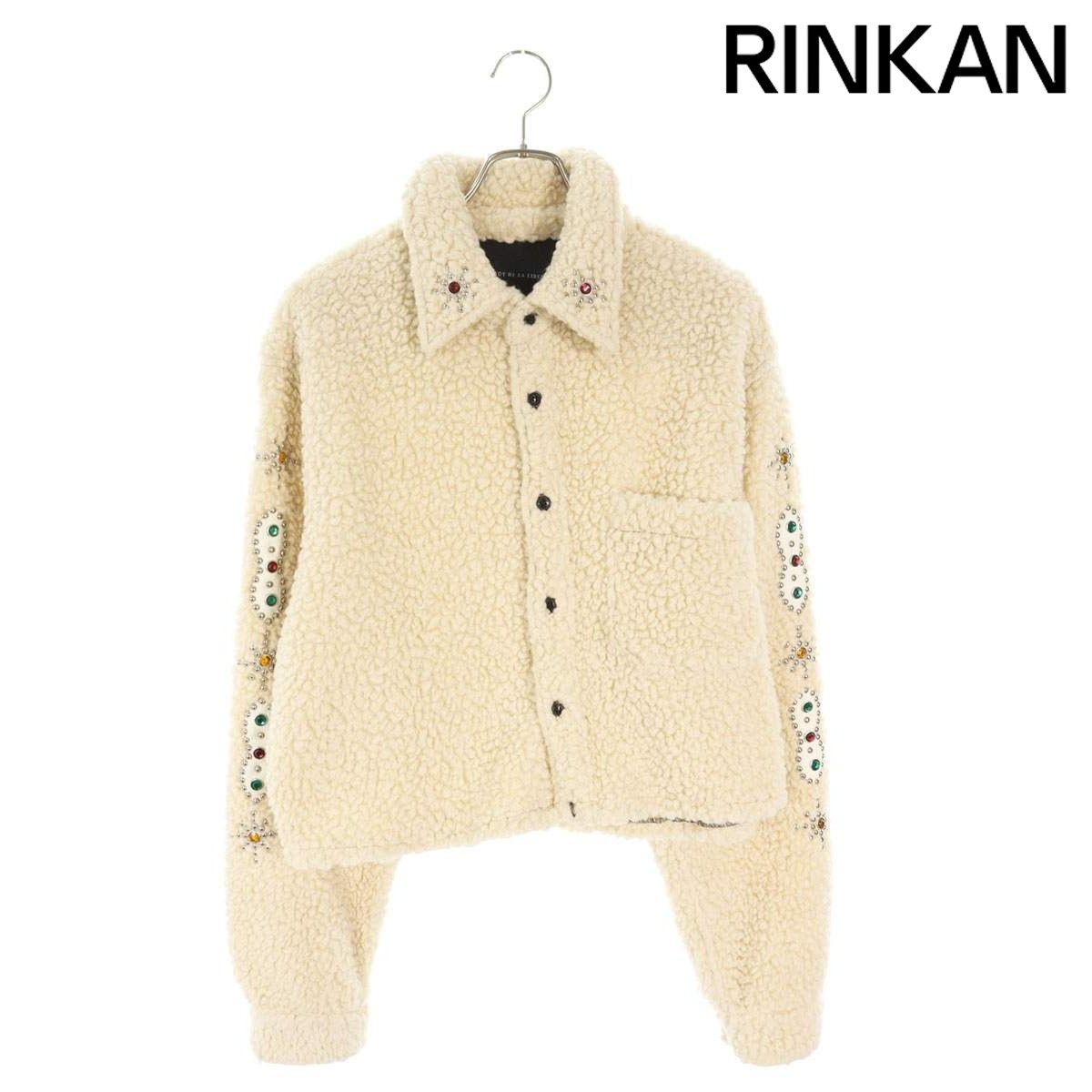 コートデラリベルテ ジュエリー装飾ボアジャケットブルゾン メンズ S M 12 28～1 6 発送 問い合わせ遅延