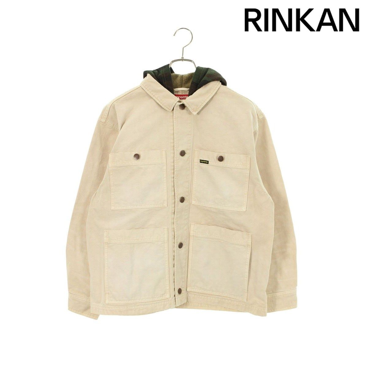 シュプリーム 25SS Worn Hooded Chore Coat ユーズド加工フーデッド