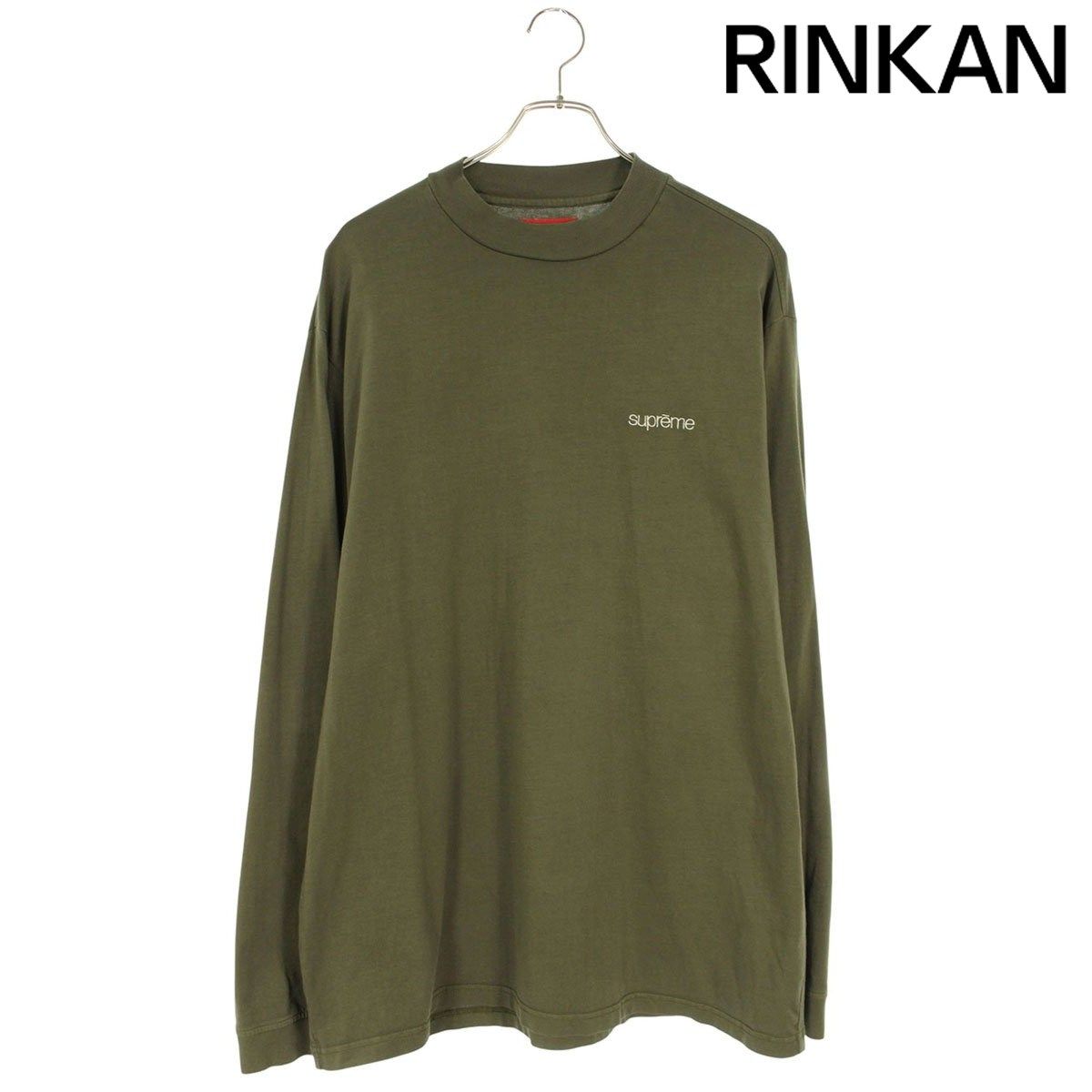 シュプリーム 23 AW Mock Neck L S Top クラシックロゴ刺繍長袖カットソー メンズ 12 28～1 6 発送 問い合わせ遅延