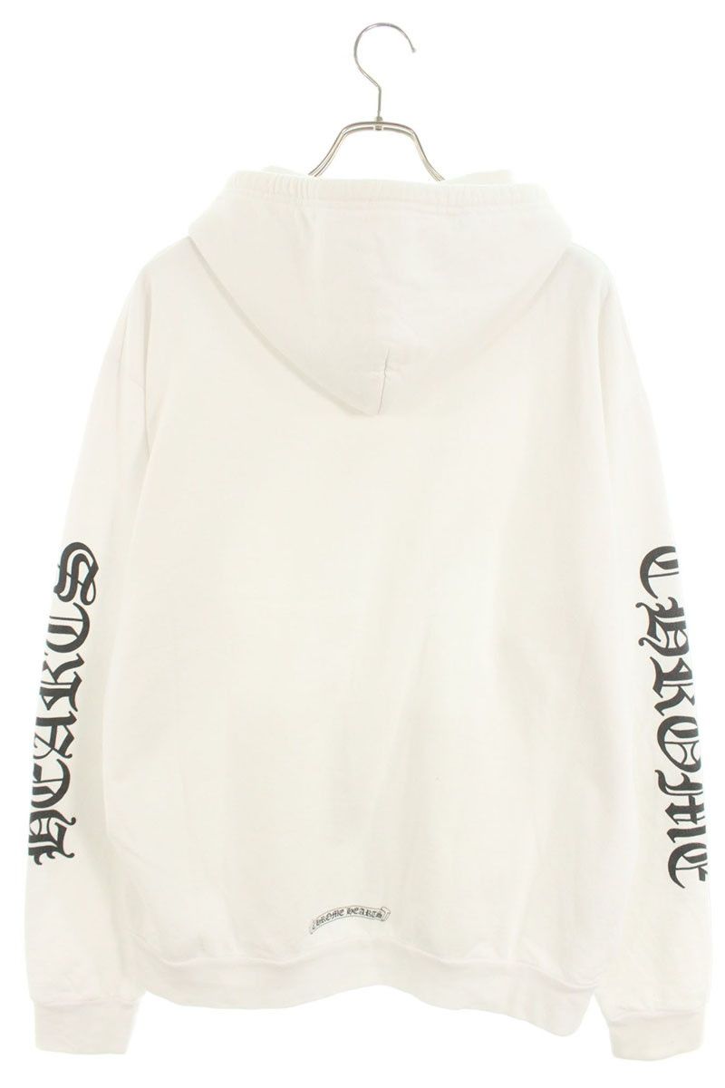 クロムハーツ サイズ:XL  SWTSHRT HD ZIP 袖ロゴプリントジップアップパーカー 中古 NO05 クロムハーツ SWTSHRT HD ZIP 袖ロゴプリントジップアップパーカー