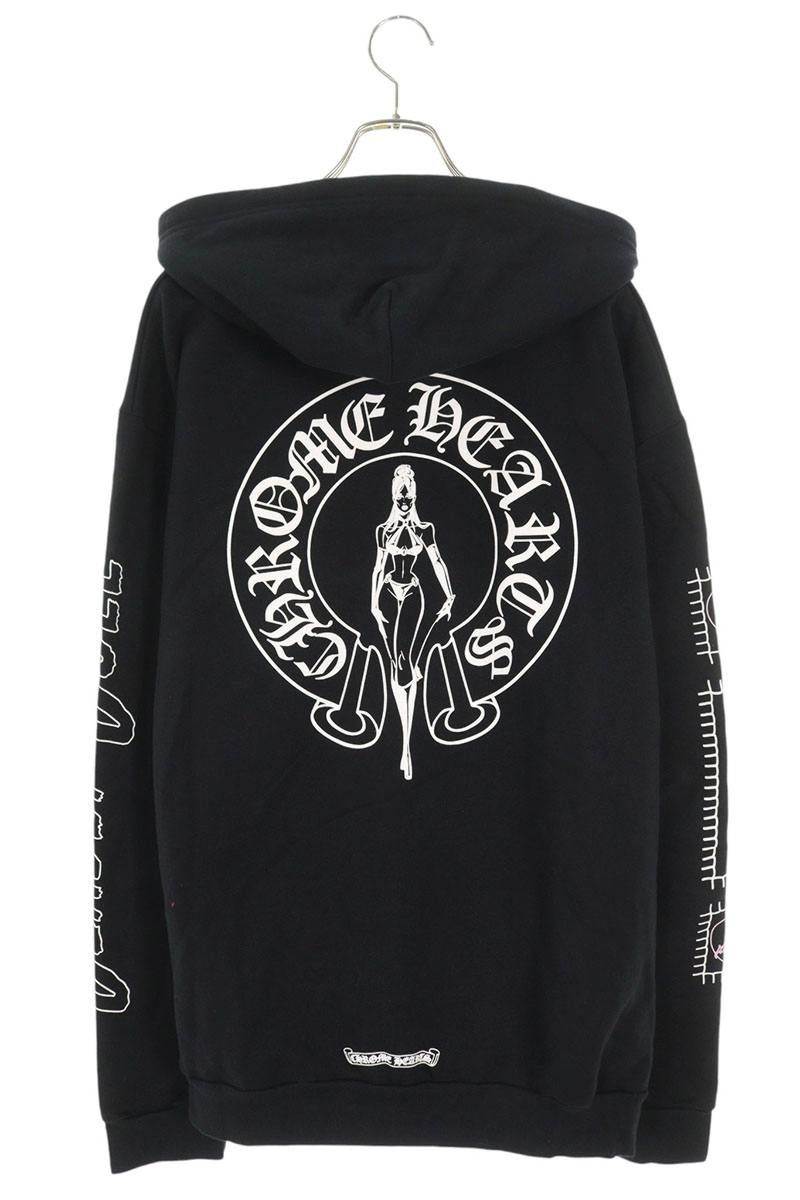 クロムハーツ SWTSHRT HD ZIP DEADLY DOLLダガージップパーカー メンズ