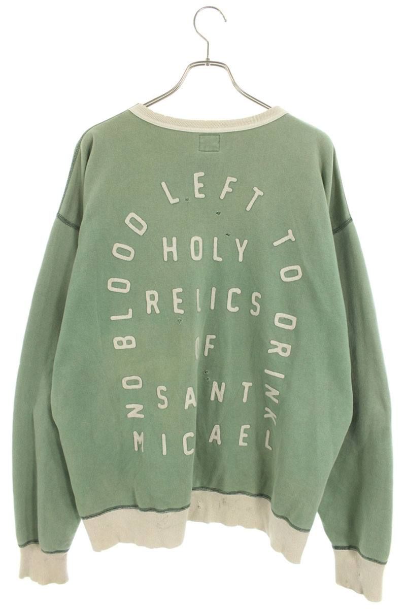 セントマイケル 22SS SM-S22-0000-040 SAINTフェルトロゴクルーネック