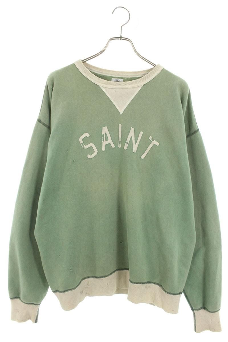 セントマイケル 22SS SM-S22-0000-040 SAINTフェルトロゴクルーネック