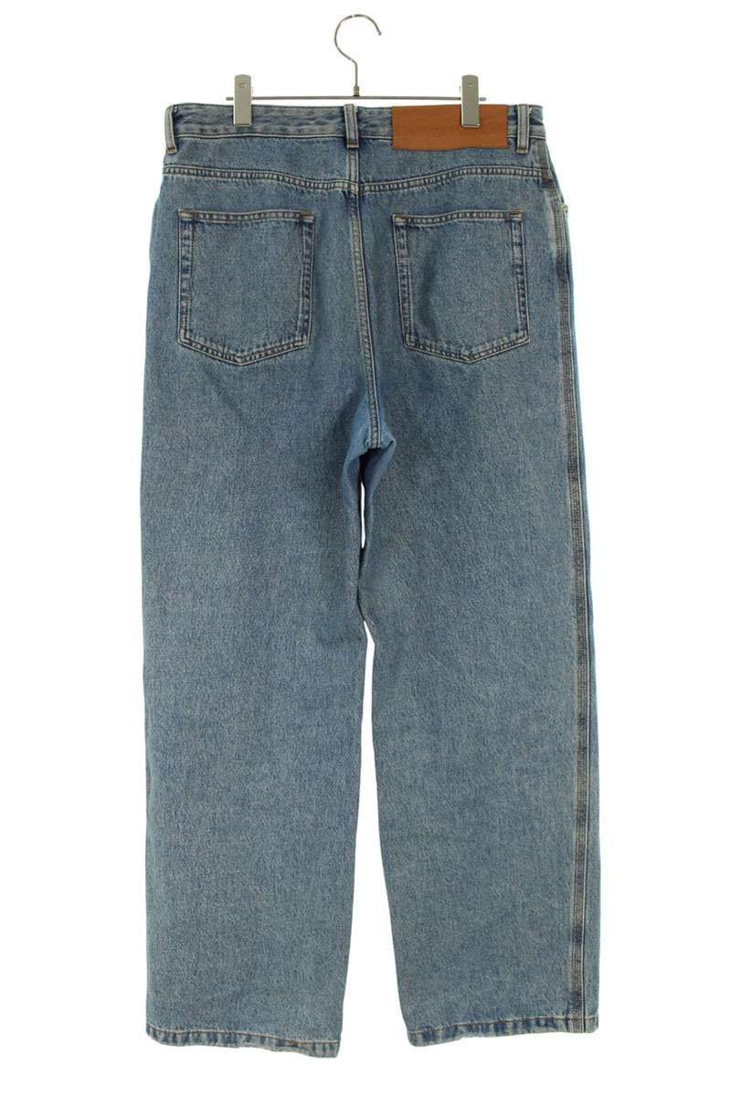 ロエベ H526Y11W14 アナグラム刺繍バギーデニムパンツ メンズ 50 ※12