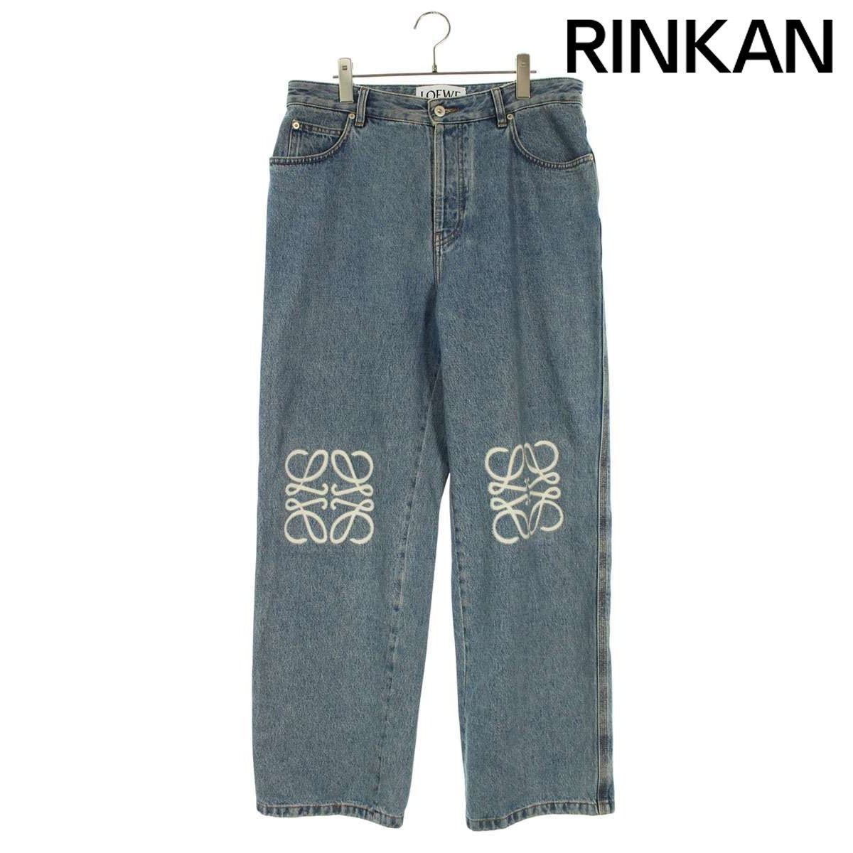 ロエベ H526Y11W14 アナグラム刺繍バギーデニムパンツ メンズ 50 ※12