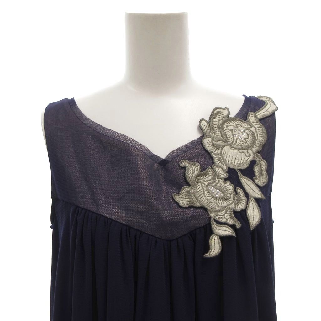 ヴィヴィアンタム VIVIENNE TAM ワンピース チュール ノースリーブ 花