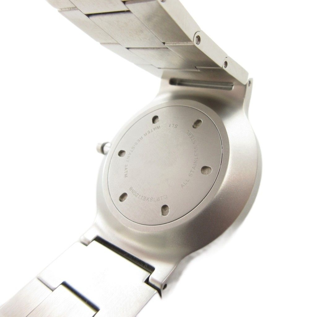  ブラウン BRAUN 腕時計 ウォッチ クォーツ 文字盤ブラック 3針 シルバーカラー 黒 FF 腕時計(アナログ) 時計