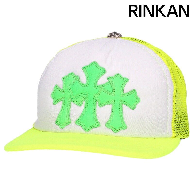 クロムハーツ TRUCKER CAP 3セメタリーレザーパッチクロスボール付メッシュ帽子 メンズ ONE SIZE 12 28～1 6 発送 問い合わせ遅延