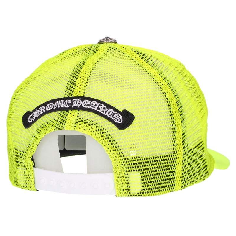 クロムハーツ サイズ:ONE SIZE TRUCKER CAP レザーパッチトラッカー カモ柄3セメタリーレザーパッチクロスボール付メッシュ帽子 中古 SJ02 クロムハーツ TRUCKER CAP 3セメタリーレザーパッチクロスボール付