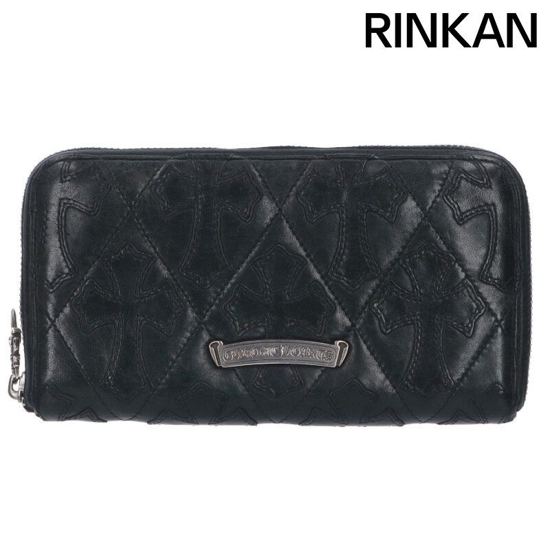 クロムハーツ REC F ZIP QUILTED セメタリークロスキルティングレザーウォレット財布 メンズ 12 28～1 6 発送 問い合わせ遅延