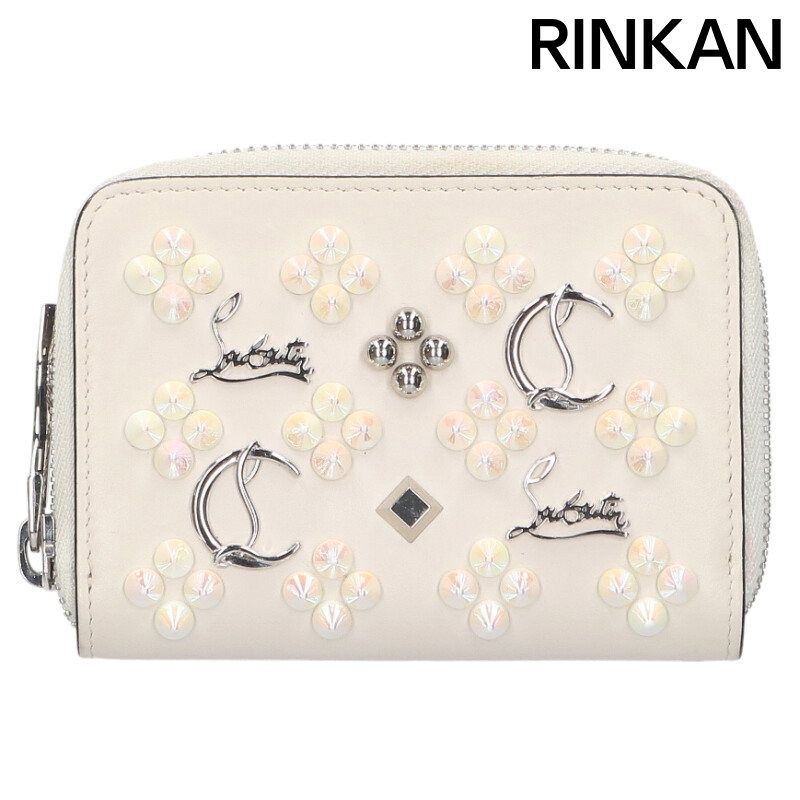 クリスチャンルブタン ラウンドジップレザーコインケース メンズ 12 28～1 6 発送 問い合わせ遅延