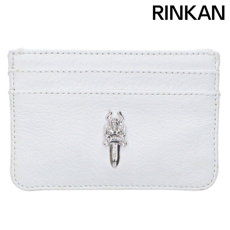 クロムハーツ DOUBLE SIDE ダブルサイド ダガー付きレザーカードケース メンズ 12 28～1 6 発送 問い合わせ遅延