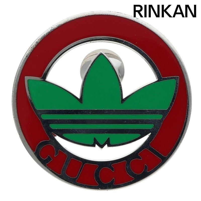 グッチ アディダス adidas ロゴピンバッチブローチ メンズ 12 28～1 6 発送 問い合わせ遅延