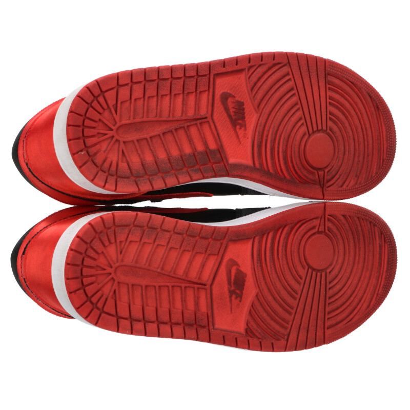 061 ウィメンズエアジョーダン1レトロハイサテンブレッドスニーカー