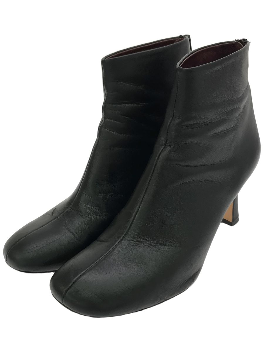 JANE SMITH ジェーンスミス ④ ROUND TOE SHORT BOOTS レディース ブラック 38
