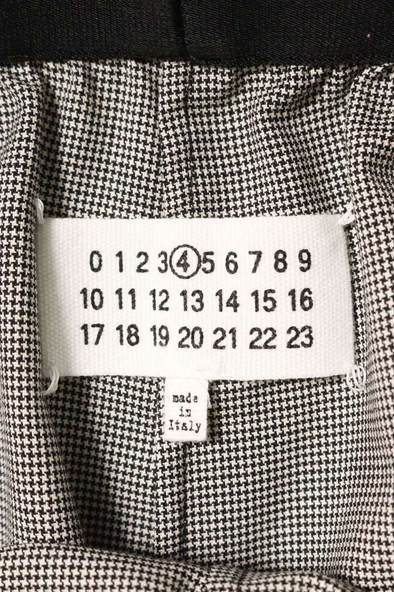  メゾンマルジェラ 18 AW 千鳥格子イージーロングパンツ レディース 46 12 28～1 6 発送 問い合わせ遅延 カジュアルパンツ パンツ