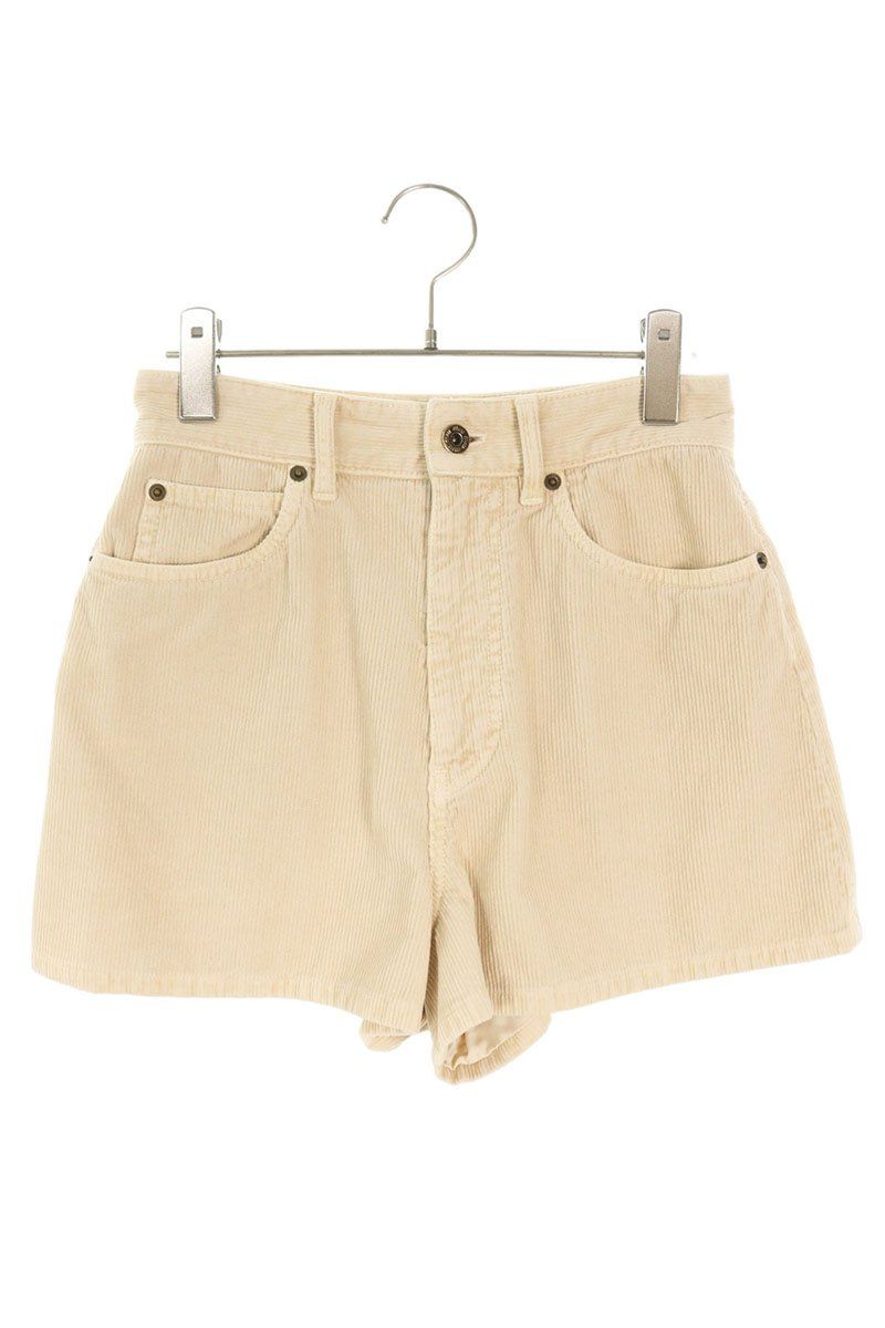 ミュウミュウ MP 1728 ロゴワッペンガーメントダイベルベットハーフパンツ レディース 36 12 28～1 6 発送 問い合わせ遅延