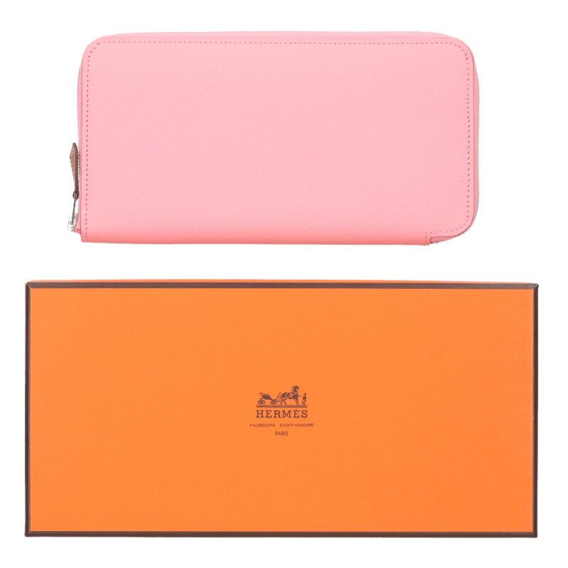 エルメス アザップロング シルクイン X刻印 ローズアザレヴォー